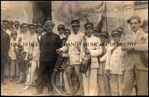 15.05. 1927 BANDA MUSICALE MELITO